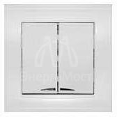 Выключатель 2-кл. СП Бриллиант 10А IP20 с подсветкой бел. UNIVersal 7947410