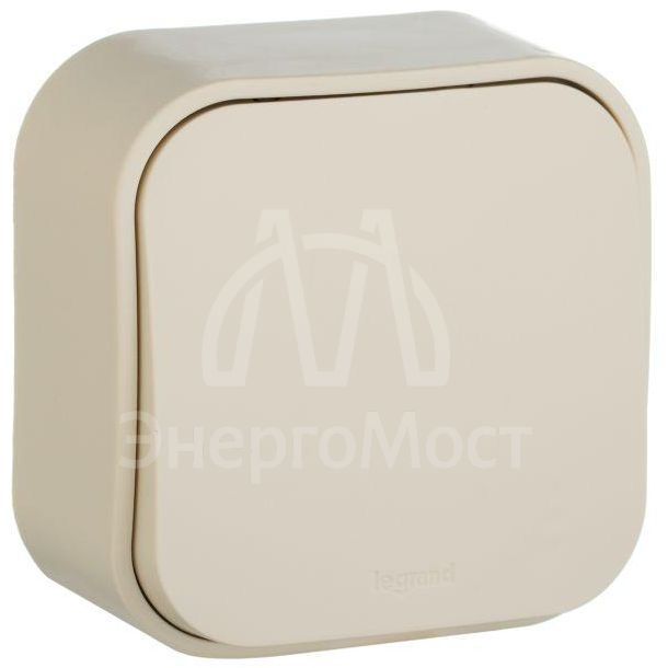 Выключатель 1-кл. ОП Quteo 10А IP20 10AX сл. кость Leg 782230