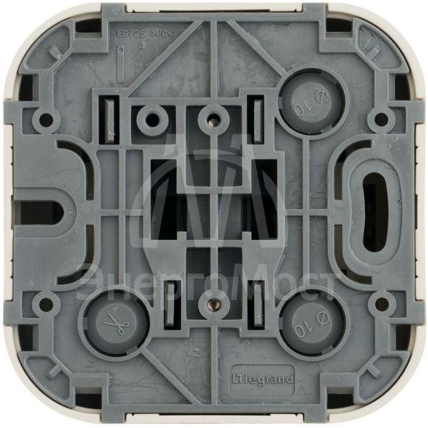 Выключатель 1-кл. ОП Quteo 10А IP20 10AX сл. кость Leg 782230