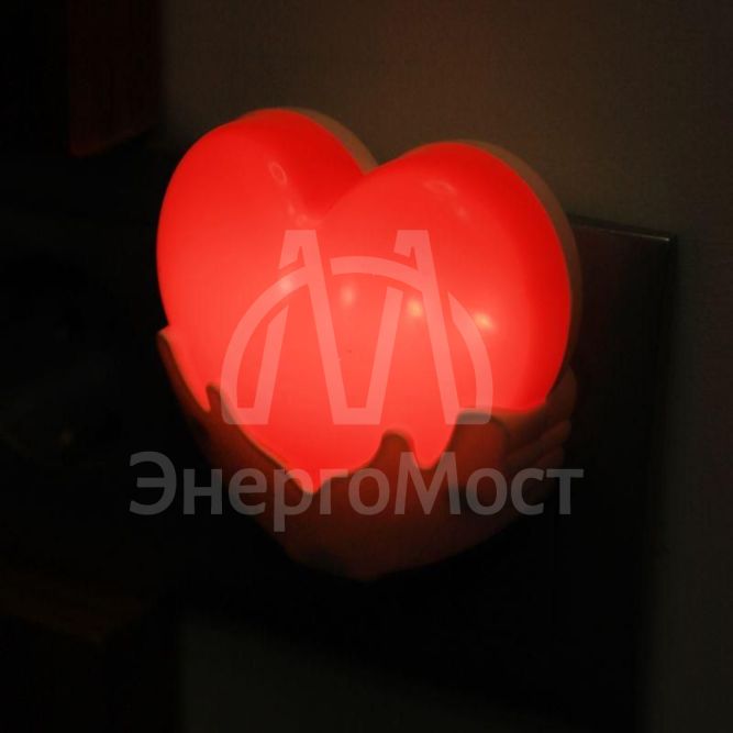 Светильник &amp;quot;Сердце&amp;quot; NL-246 LED ночник с выкл. 220В Camelion 14266