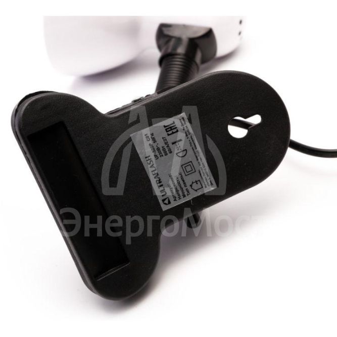 Светильник UF-320P С01 настол. прищепка 230В 60Вт E27 ЛОН бел. Ultraflash 12370