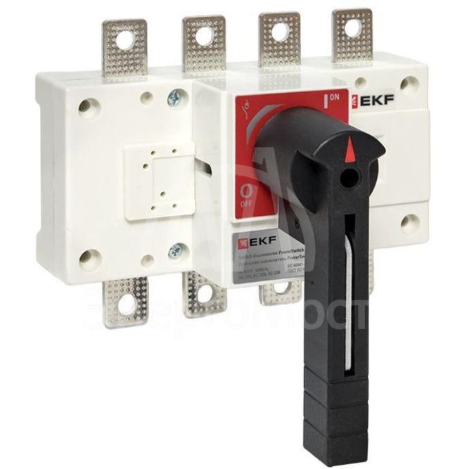 Рубильник-выключатель 4п 160А с рукояткой управления для прямой установки PowerSwitch EKF psds-160-4