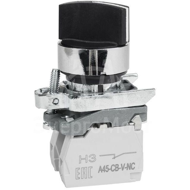 Переключатель OptiSignal D22 C4-S-53 3 положения с возвратом металл 2НО XB4BD53 КЭАЗ 332173