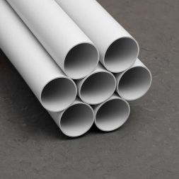 Труба гладкая ПВХ жесткая легкая d50мм сер. (дл.3м) TOKOV ELECTRIC TKE-THG-PVC-50-3-C06