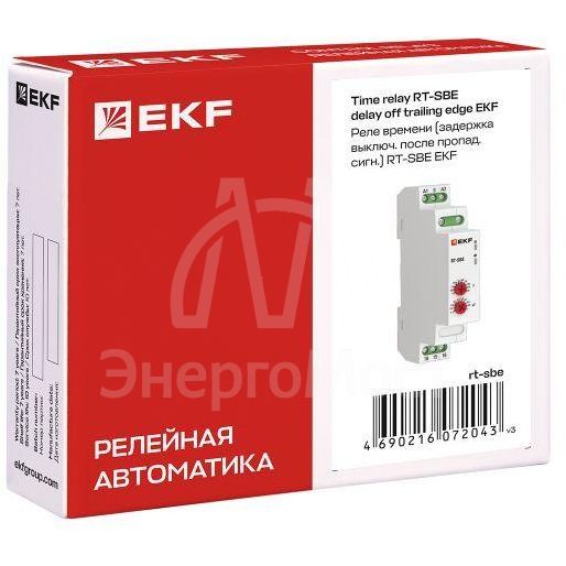 Реле времени RT-SBE задержка включ. после пропад. сигнал. EKF rt-sbe
