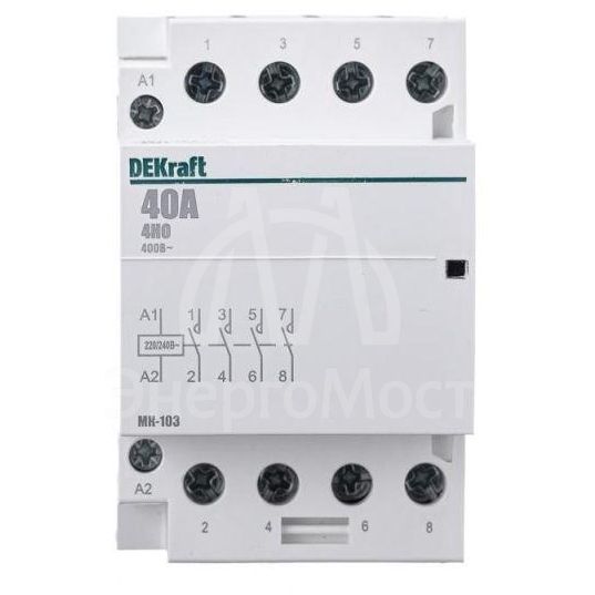 Контактор модульный МК-103 4НО 40А 230В SchE 18081DEK