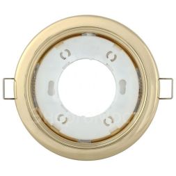 Светильник GX53 встраиваемый точечный зол. IEK LUVB0-GX53-1-K22