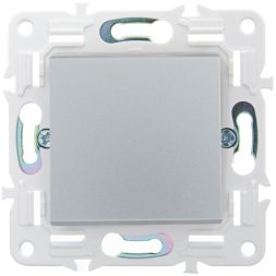 Выключатель 1-кл. SKANDY 10А SK-V01S серебр. IEK SK-V10-0-10-K23