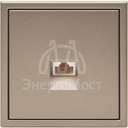 Розетка компьютерная ArtGallery RJ45 кат.5E механизм шампань SE GAL000583