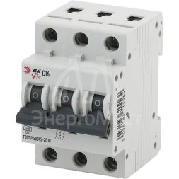 Выключатель автоматический модульный 3п C 16А ВА47-63 Pro NO-901-50 ЭРА Б0031822