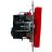 Розетка BRITE РС14-1-0-БрК 16А с заземл. защ. шторки механизм красн. IEK BR-R14-16-K04