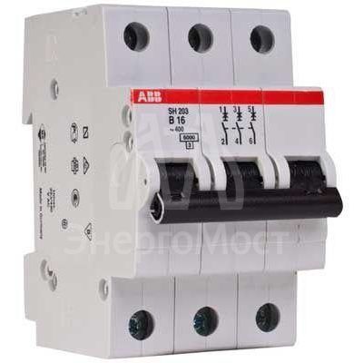 Выключатель автоматический модульный 3п C 50А 6кА SH203 C50 ABB 2CDS213001R0504