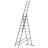 Лестница трехсекционная 3х10 H=285/481/674см 12.19кг алюм. FIT 65435