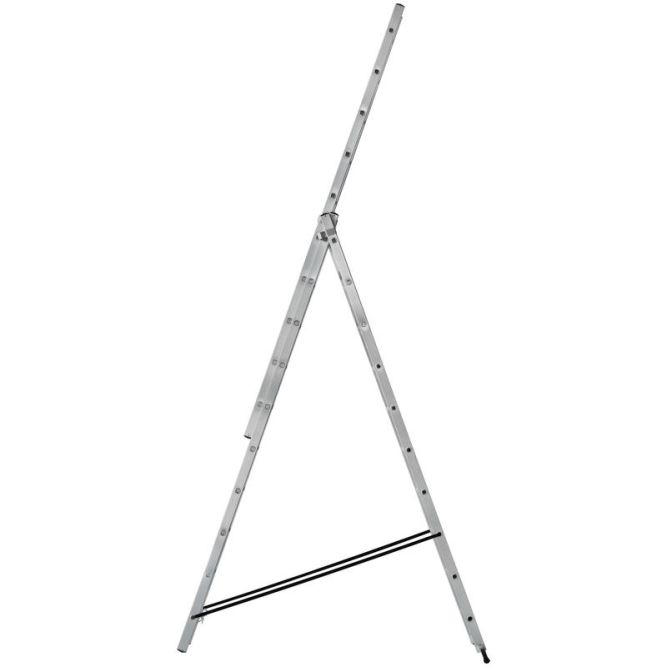 Лестница трехсекционная 3х10 H=285/481/674см 12.19кг алюм. FIT 65435