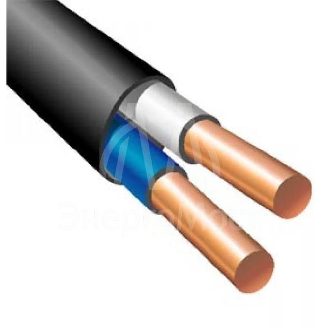 Кабель ВВГ-Пнг(А) 2х1.5 ОК (N) 0.66кВ (уп.100м) ПромЭл 872002747