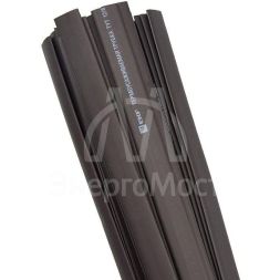 Трубка термоусадочная ТУТ нг 14/7 черн. 1м (уп.50шт) PROxima EKF tut-14-b-1m