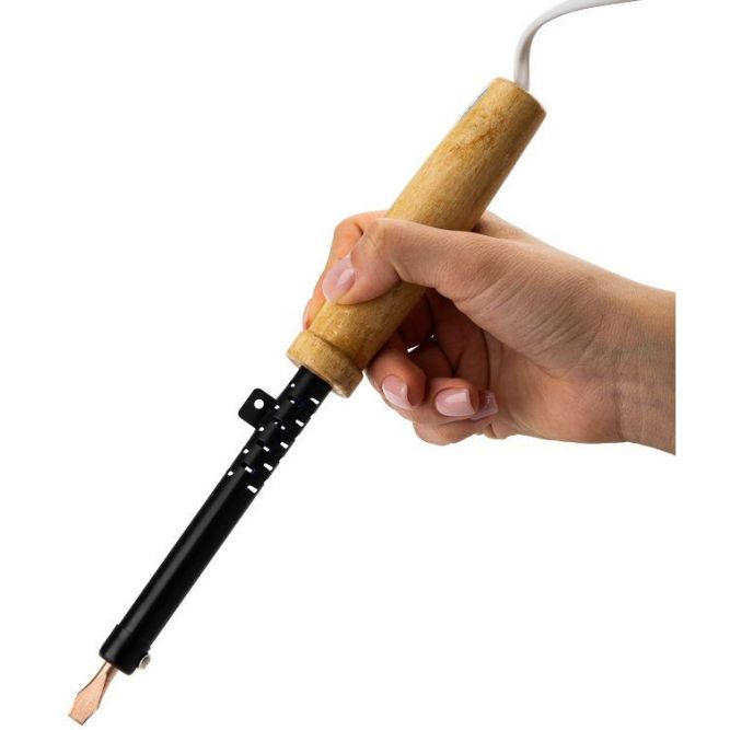 Паяльник ЭПСН 220В 65Вт дерев. ручка ПД Rexant 12-0265