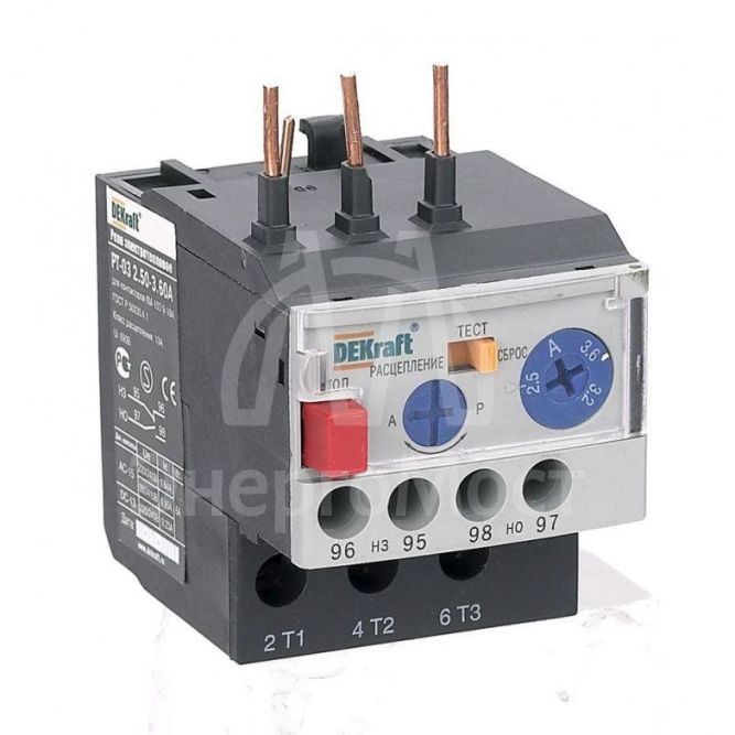 Реле электротепл. РТ-03 для конт. 09-18A 4.50-6.30А SchE 23112DEK