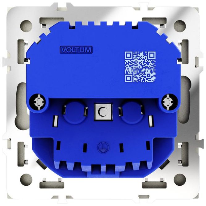 Розетка 1-м СП S70 16А с USB A+С с заземл. защ. шторки механизм шелк Voltum VLS040504