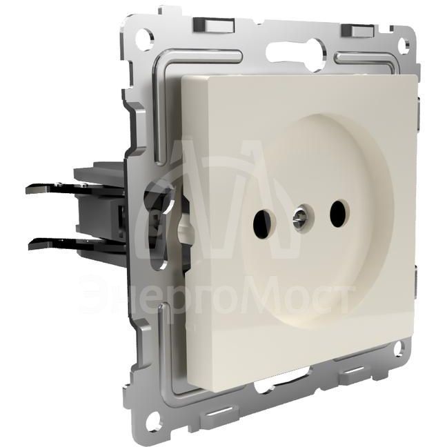 Розетка 1-м СП Pixel 16А IP20 без заземл. защ. шторки механизм беж. TOKOV ELECTRIC TKE-PX-R1SF-C02