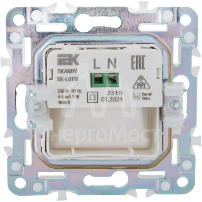 Подсветка светодиодная SKANDY встраив. SK-L01Bl черн. IEK SK-FL20-K02