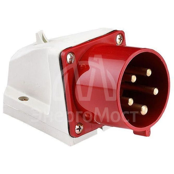 Вилка стационарная 525 32А 3P+PE+N 380В IP44 EKF ps-525-32-380