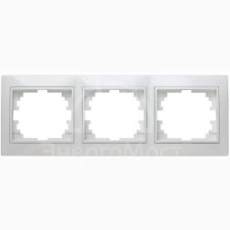 Рамка 3-м СП Plano 1-503-01 гор. бел. Intro Б0027627