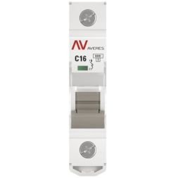 Выключатель автоматический модульный 1п C 16А 6кА AV-6 AVERES EKF mcb6-1-16C-av