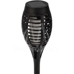 Светильник светодиодный Факел с эффектом пламени с солнечн. панелью и датчиком освещенности Lamper 602-1012