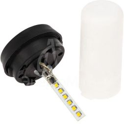 Светильник светодиодный Факел с эффектом пламени с солнечн. панелью и датчиком освещенности Lamper 602-1012