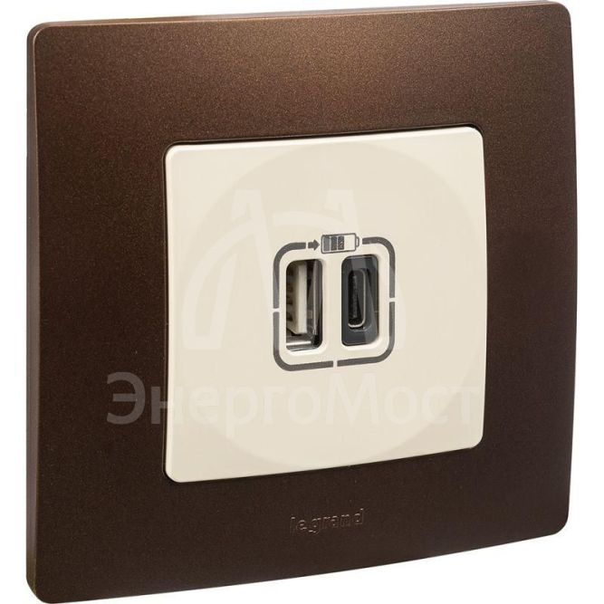 Рамка 1-м Etika какао Leg 672571