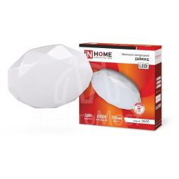 Светильник светодиодный DECO ДАЙМОНД 36Вт 230В 6500К 2340лм 350мм IN HOME 4690612033730