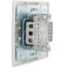 Выключатель кнопочный 1-кл. СП Мира бел/бел. LEZARD 701-0202-103