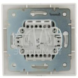 Выключатель кнопочный 1-кл. СП Мира бел/бел. LEZARD 701-0202-103
