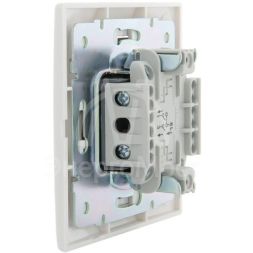 Выключатель кнопочный 1-кл. СП Мира бел/бел. LEZARD 701-0202-103