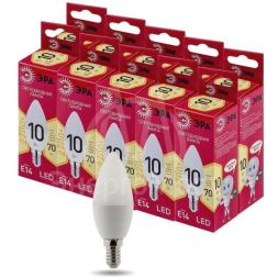 Лампа светодиодная RED LINE LED B35-10W-827-E14 R 10Вт B35 свеча 2700К тепл. бел. E14 Эра Б0049641