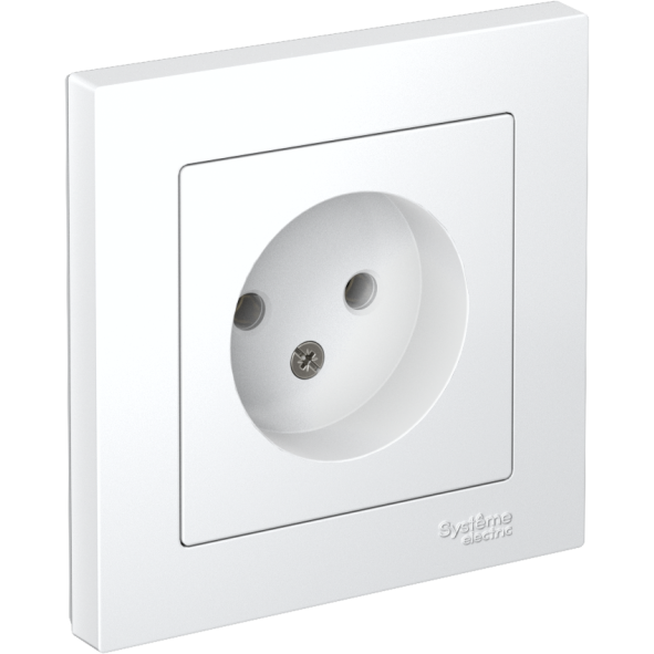 Розетка AtlasDesign 16А без заземл. в сборе бел. SchE ATN000140