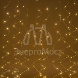 Гирлянда светодиодная Занавес 3х3м 300LED мультиколор IP20 220В с пультом USB Эра Б0055999