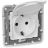 Механизм розетки 1-м СП Etika 2К+З 16А IP44 защ. шторки с заземл. с защ. крышкой безвинт. зажимы бел. Leg 672232