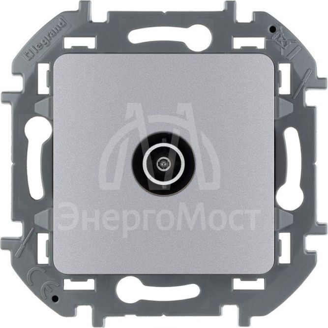 Розетка телевизионная проходная TV Inspiria 14дБ 5-862мГц механизм алюм. Leg 673862