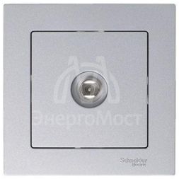 Розетка телевизионная TV AtlasDesign коннектор механизм алюм. SE ATN000393