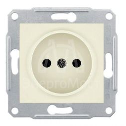 Механизм розетки 1-м СП Sedna 16А IP20 без заземл. без защ. шторок беж. SchE SDN2900147