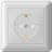 Розетка 1-м СП W59 16А защ. шторки с заземл. сл. кость SchE RS16-152-28 (РС16-152-28)