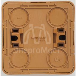 Розетка 1-м ОП Этюд Дача 16А защ. шторки с заземл. бук SchE PA16-004T