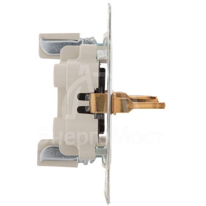 Розетка 2-м СП KARINA термопласт с заземл. черн. бархат LEZARD 707-4200-127B