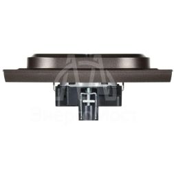 Розетка 2-м СП BRITE РС12-3-БрТБ 16А в сборе с заземл. без защ. шторок бронза IEK BR-R21-16-K45-F