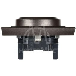 Розетка 2-м СП BRITE РС12-3-БрТБ 16А в сборе с заземл. без защ. шторок бронза IEK BR-R21-16-K45-F