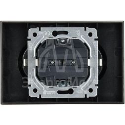 Розетка 2-м СП BRITE РС12-3-БрТБ 16А в сборе с заземл. без защ. шторок бронза IEK BR-R21-16-K45-F