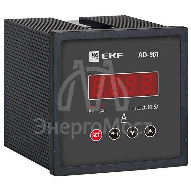 Амперметр цифровой AD-961 1ф на панель 96х96 EKF ad-961