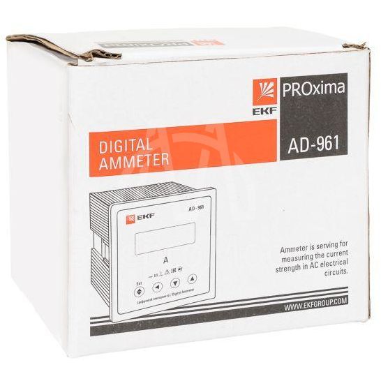 Амперметр цифровой AD-961 1ф на панель 96х96 EKF ad-961